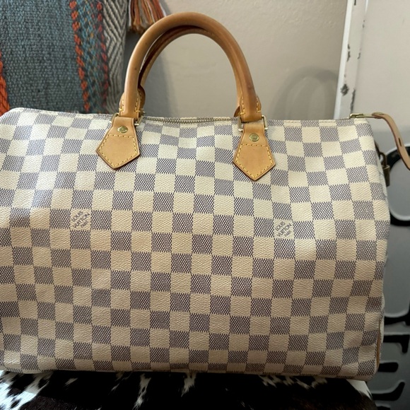 Louis Vuitton Speedy 35 Azur Excellent Condition w/ eBay Authentication Card - Picture 16 of 16